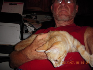 285 8pf. Adam and my kitten Max