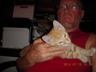 286 8pf. Adam and my kitten Max