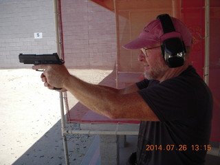 Adam at Ben Avery shooting range