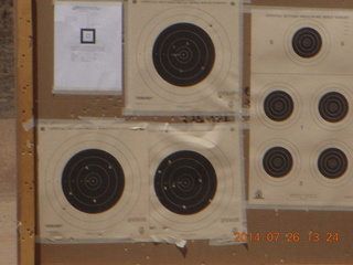 targets at Ben Avery shooting range