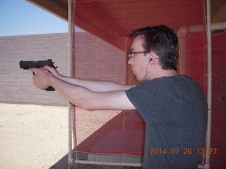Adam at Ben Avery shooting range