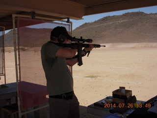 Brian at Ben Avery shooting range
