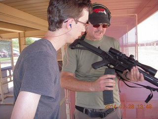 Brian at Ben Avery shooting range