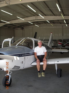 1430 8px. Adam and N8377W at Beegles Aircraft at Greeley (GXY)