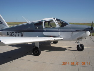 1438 8q1. N8377W at Pine Bluffs, Wyoming
