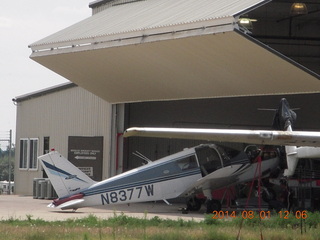 1440 8q1. N8377W as a tail dragger? (doing front-tire work)