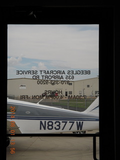1441 8q1. N8377W through door at Beegles