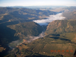 158 8q2. aerial - Colorado - Rocky Mountains - along I-70