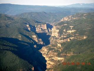 167 8q2. aerial - Colorado - Rocky Mountains - along I-70
