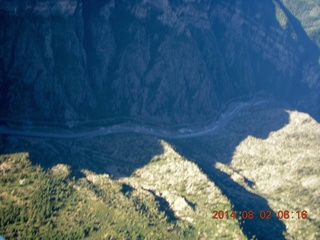 170 8q2. aerial - Colorado - Rocky Mountains - along I-70