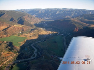 172 8q2. aerial - Colorado - Rocky Mountains - along I-70
