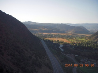 177 8q2. aerial - Colorado - climbing out from Glenwood Springs