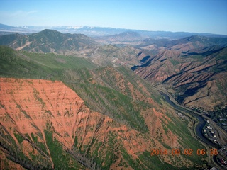183 8q2. aerial - western Colorado - Glenwood Springs area