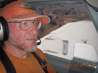 1447 8q2. Adam flying N8377W in Canyonlands area