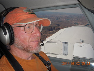 1448 8q2. Adam flying N8377W in Canyonlands area