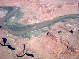 131 8q2. aerial - Canyonlands area - Mineral Canyon airstrip