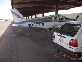 1453 8q2. N8377W home at Deer Valley Airport (DVT) and my car