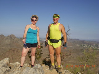 Penny and Adam atop 40th Street trail