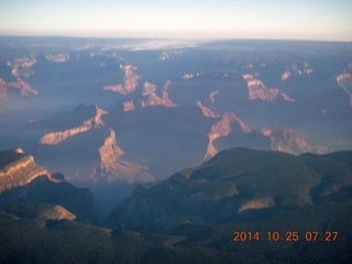 1770 8sr. aerial - Grand Canyon just after dawn