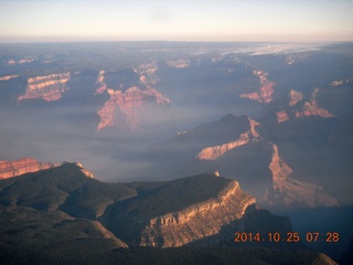 1772 8sr. aerial - Grand Canyon just after dawn