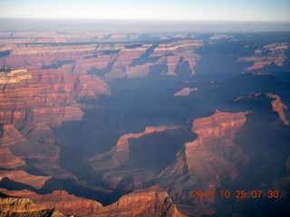 1774 8sr. aerial - Grand Canyon just after dawn