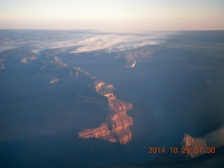 1776 8sr. aerial - Grand Canyon just after dawn