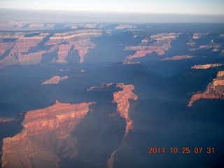 1777 8sr. aerial - Grand Canyon just after dawn