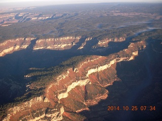 1782 8sr. aerial - Grand Canyon just after dawn