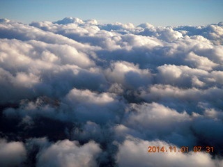 1791 8t1. aerial - clouds over the Grand Canyon