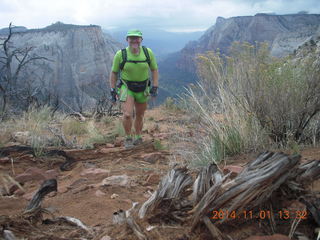 2440 8t1. Zion National Park - Observation Point hike - summit - Adam