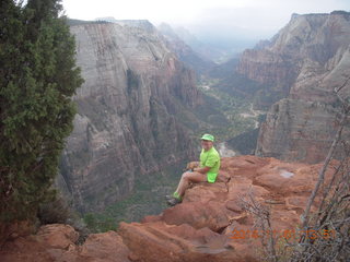 2445 8t1. Zion National Park - Observation Point hike- summit - Adam
