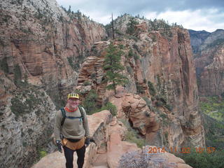 2474 8t2. Zion National Park Angels Landing hike - Adam