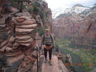 2481 8t2. Zion National Park Angels Landing hike - Adam and chains