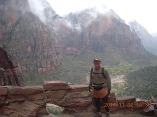 310 8t2. Zion National Park - down from Angels Landing - Adam