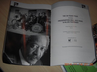 Preservation Hall Jazz Band and Allen Toussaint at Scottsdale - program
