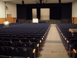 Cheltenham High School math visit - auditorium