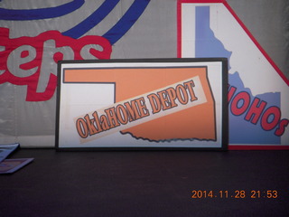 Capitol Steps - OklaHOME DEPOT sign