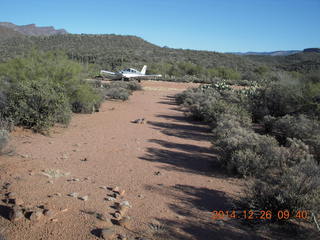 1499 8us. Red Creek airstrip - trail - N8377W