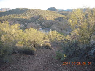 Adam running near Red Creek airstrip