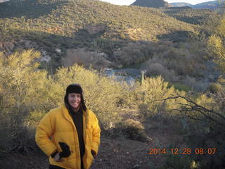 Filipe around Red Creek airstrip