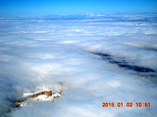 7 8v2. aerial - snow and clouds