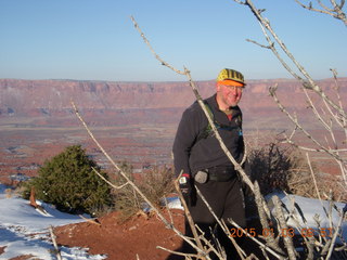 2546 8v3. Fisher Towers hike - Adam - tripod and timer