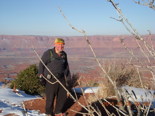 2547 8v3. Fisher Towers hike - Adam - tripod and timer