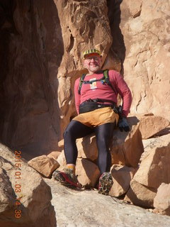 2564 8v3. Arches National Park - Devils Garden hike - Adam at Dark Angel