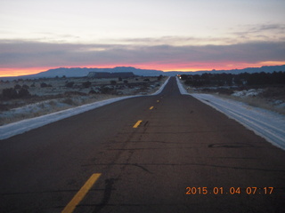 7 8v4. driving in Canyonlands- sunrise