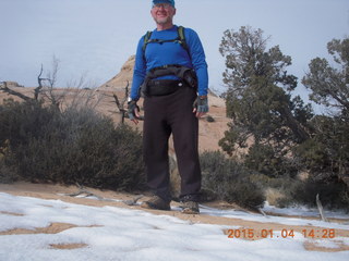 2588 8v4. Canyonlands National Park - Lathrop trail hike - Adam (tripod and timer)