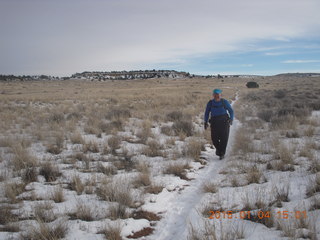 2593 8v4. Canyonlands National Park - Lathrop trail hike - Adam running