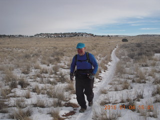 2594 8v4. Canyonlands National Park - Lathrop trail hike - Adam running