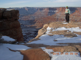 2599 8v5. Dead Horse Point State Park hike - Adam (tripod and timer)