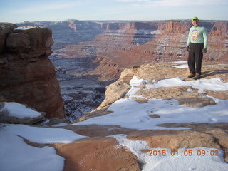 2600 8v5. Dead Horse Point State Park hike - Adam (tripod and timer)